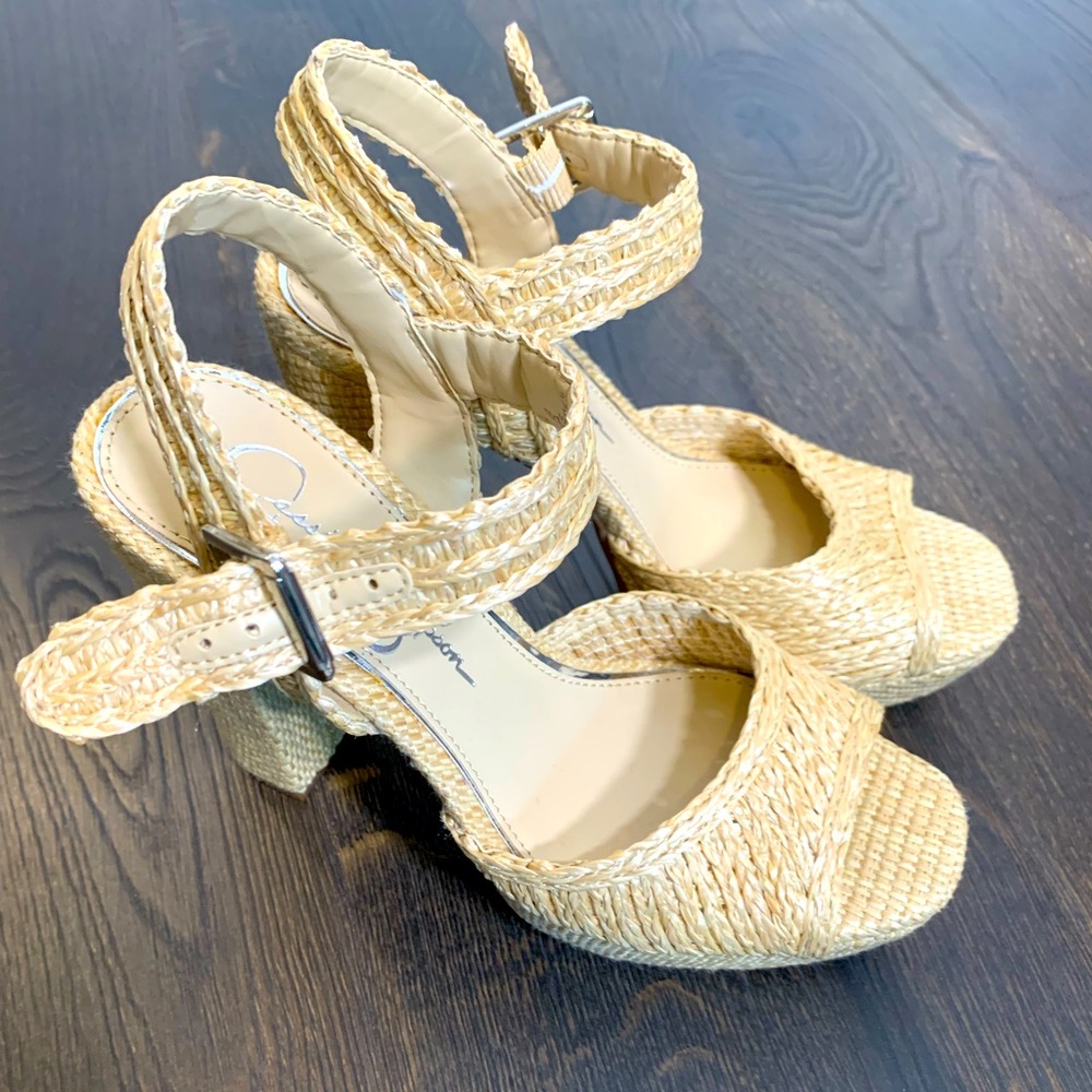 Raffia Platform Sandal - Never Worn. - image 1